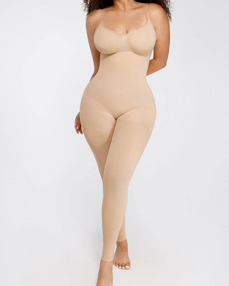 Enterizo moldeador femenino sin costuras con soporte para busto y control de abdomen