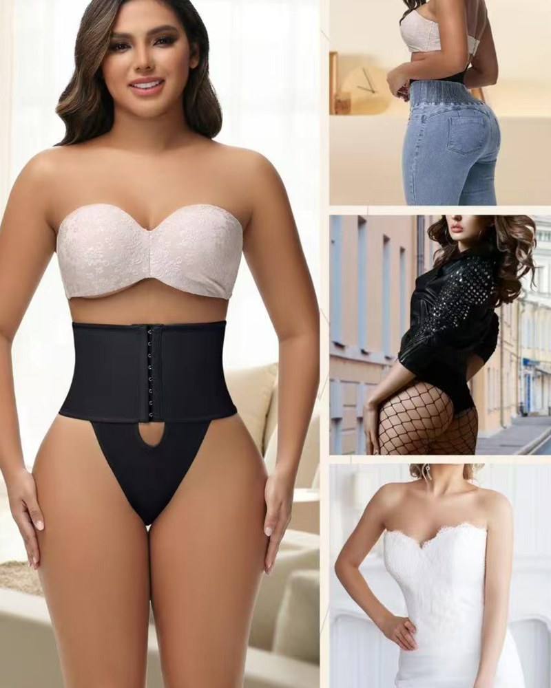 Shapshe® Faja de Apertura Frontal con Panty de Control de Abdomen y Detalles de Encaje