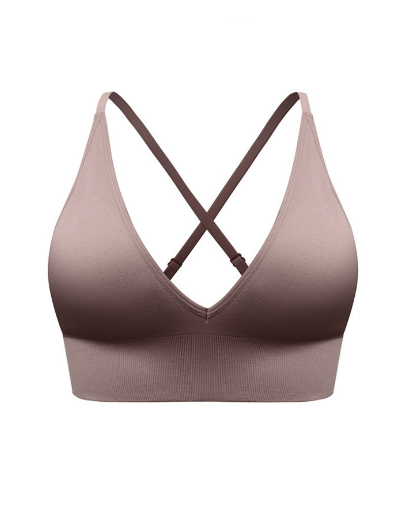 Sostén con Copa Triángulo Deep V y Espalda Hermosa con Tirantes Ajustables