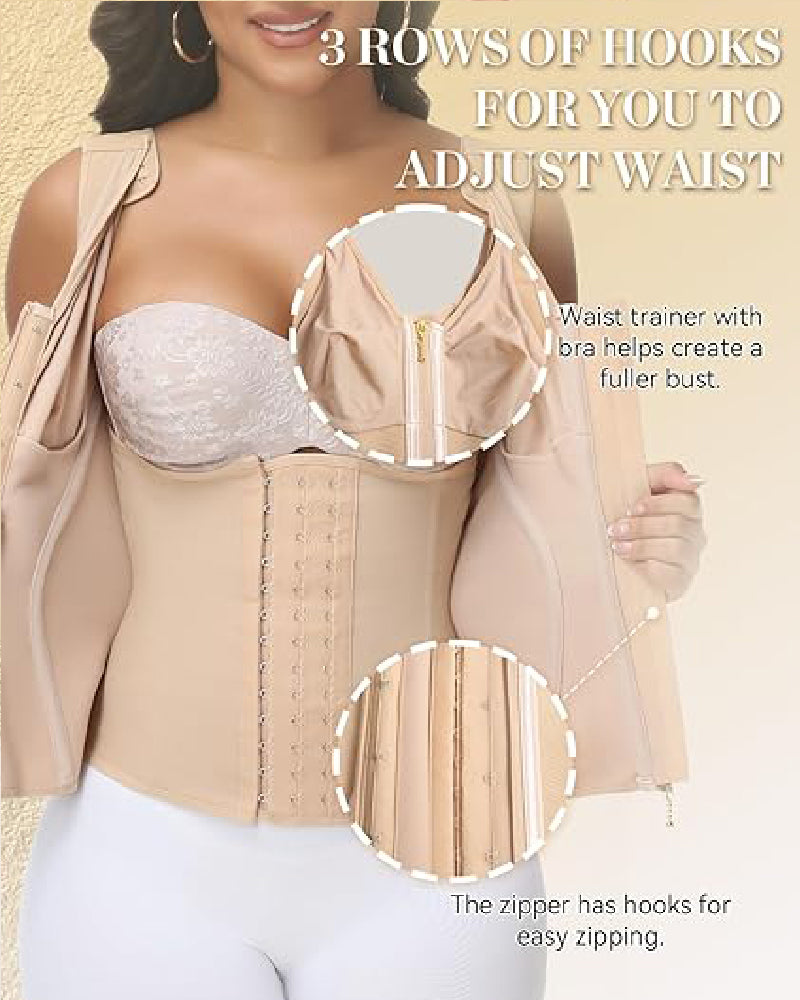 Shapshe® Faja Moldeadora de Cintura para Mujer con Control de Abdomen y Corsé de Reloj de Arena con Sujetador