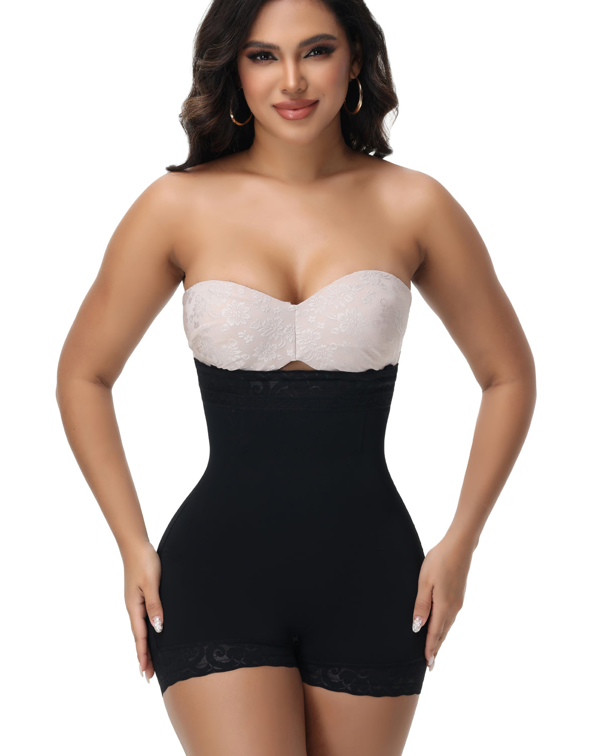 Shapshe® Shorts Moldeadores Sin Costuras de Cintura Alta con Tira Desmontable