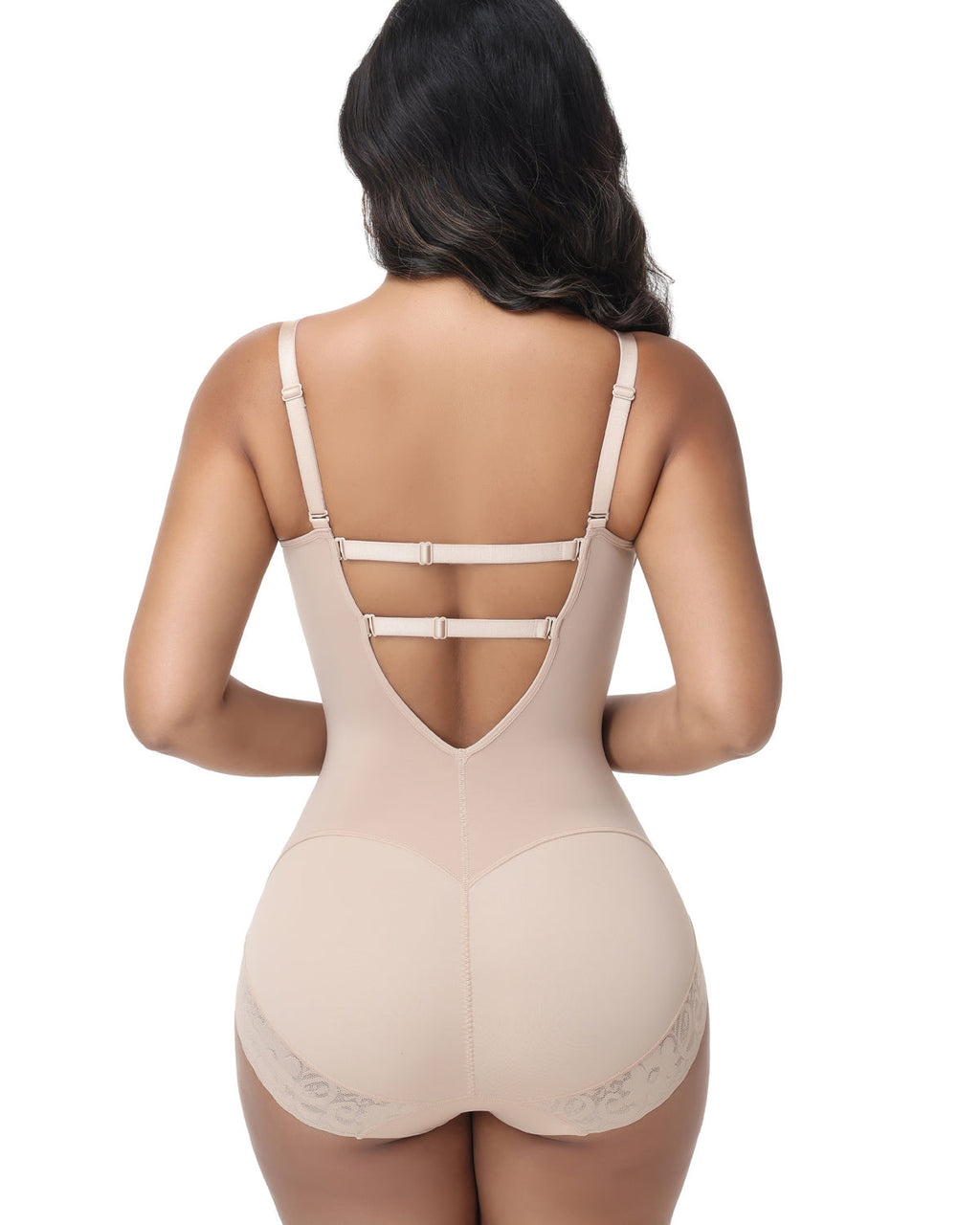 Shapshe® Body Moldeador con Sostén Incorporado y Encaje, Faja Reductora Abdominal