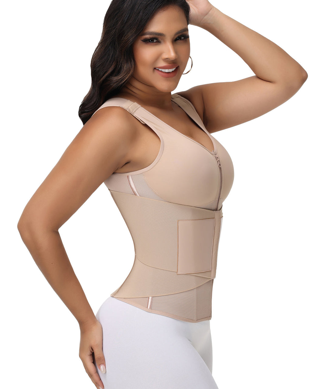 Shapshe® Zipper & Button Double Pressure Sports Waist Trainer