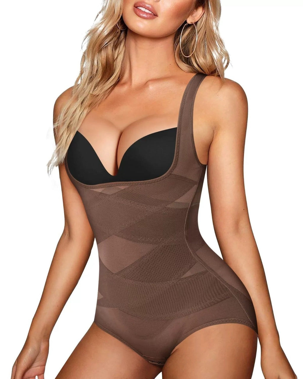 Corsé moldeador de cintura sin costuras de malla, moldeador de glúteos, faja corporal
