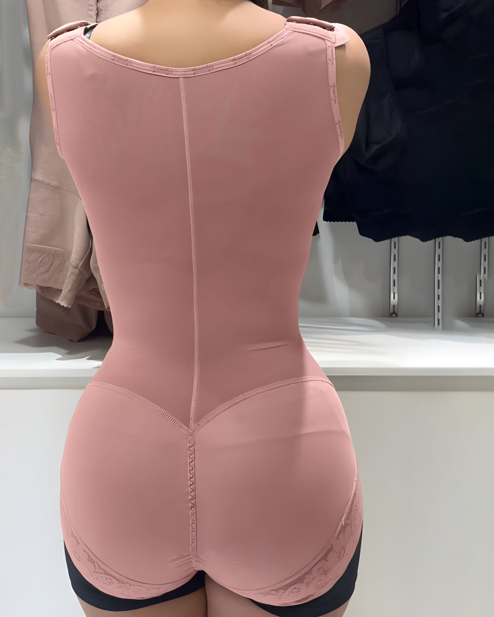 Faja Colombiana Moldeadora Levanta Glúteos Control Abdomen con Escote Abierto