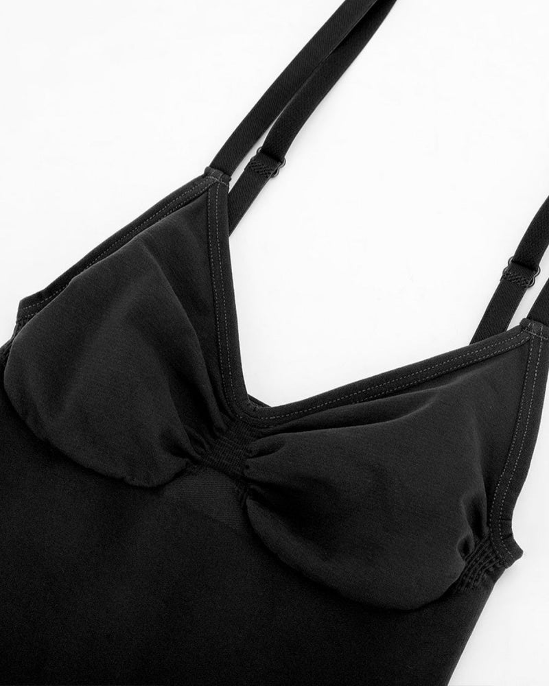 Enterizo moldeador femenino sin costuras con soporte para busto y control de abdomen