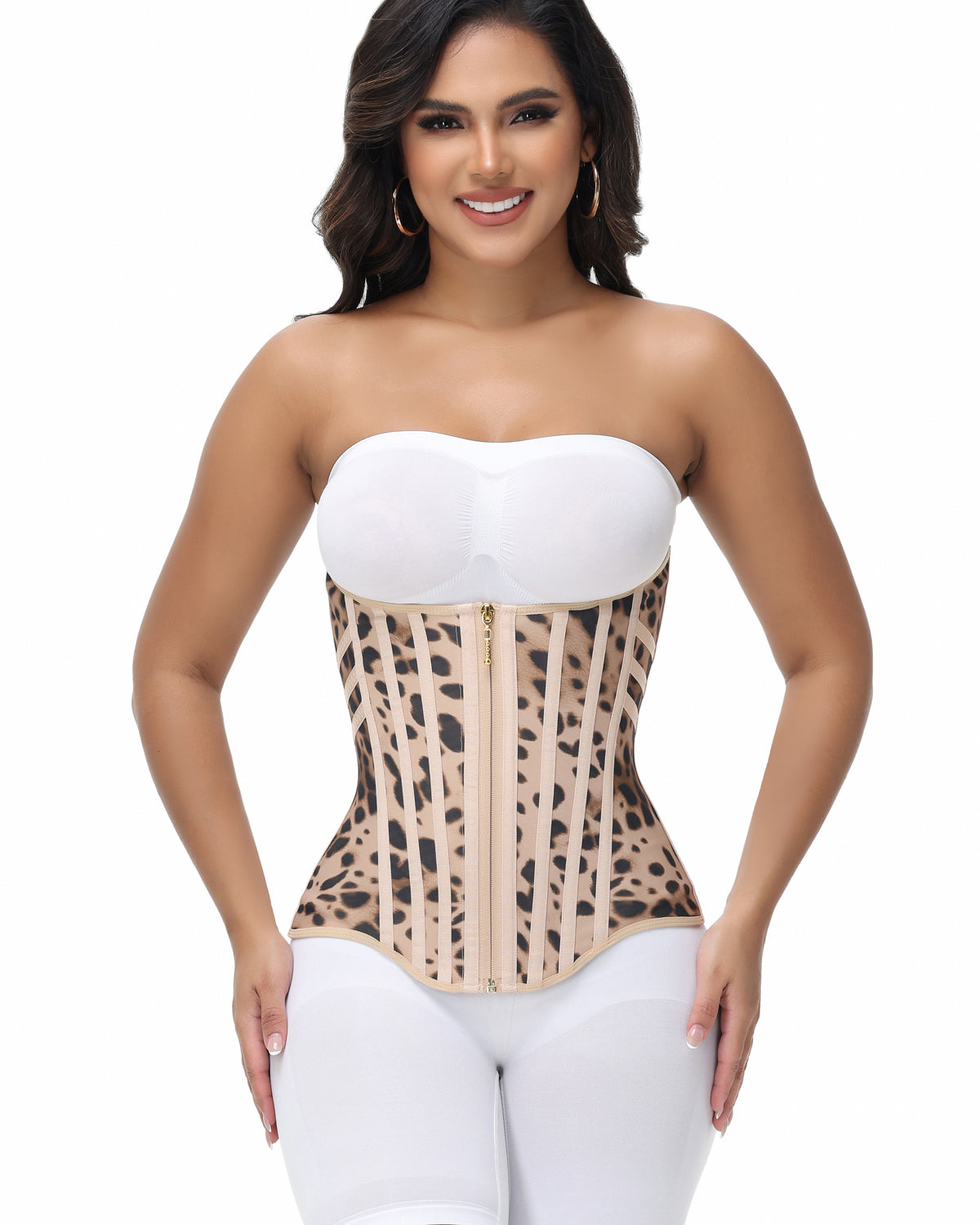 Shapshe® Fajas Colombianas Cinturilla con Cremallera Frontal y 3 Filas de Ganchos (Preventa)