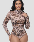 Shapshe® Body Modelador Faja Tipo Tanga Leopardo para Abdomen