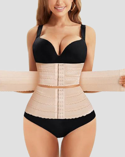Entrenador de Cintura para Control de Abdomen y Pérdida de Peso con Hebilla para Fitness Deportivo