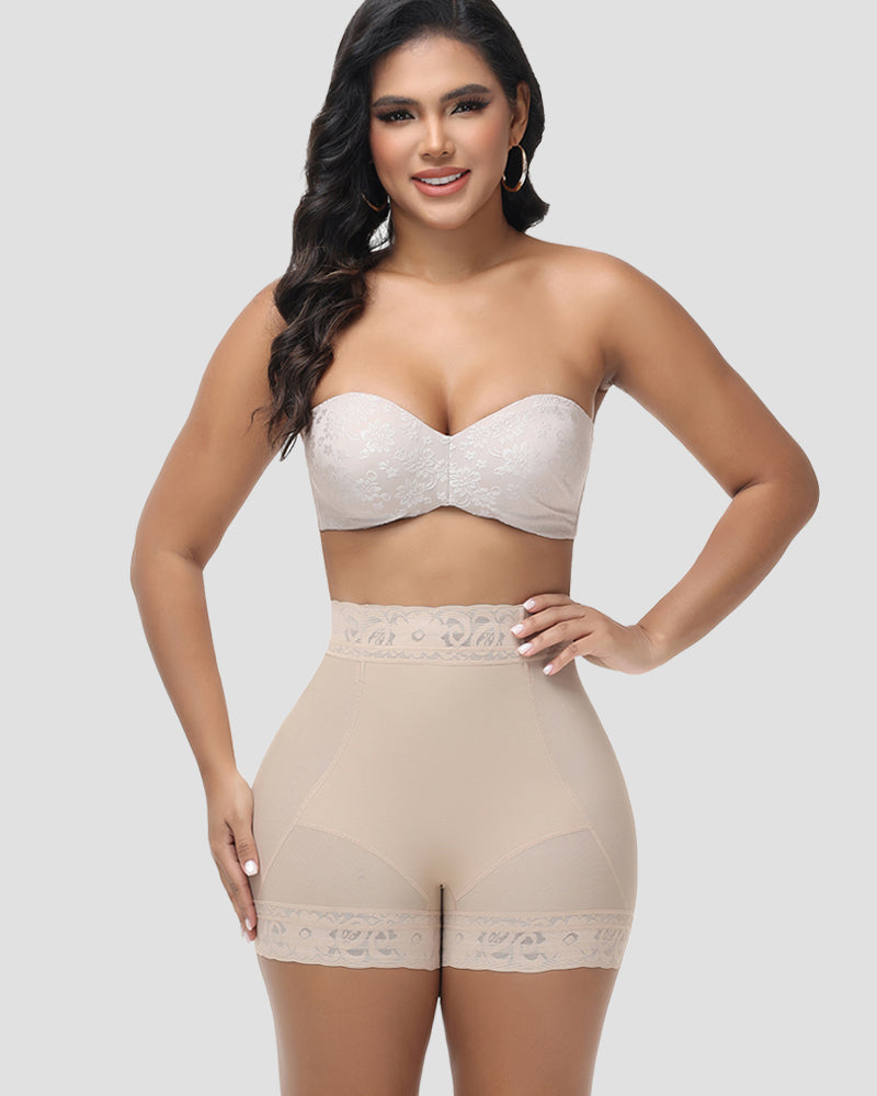 Shapshe® Shorts Moldeadores Levanta Glúteos de Cintura Alta con Encaje (Preventa)