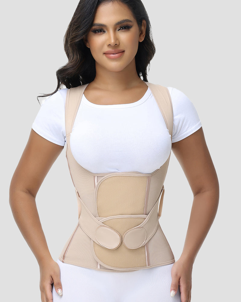Shapshe® Fajas Colombianas Corrector de Postura Soporte Lumbar Cinturilla Moldeadora