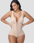 Shapshe® Fajas Colombianas Moldeador Corporal con Encaje y Patchwork