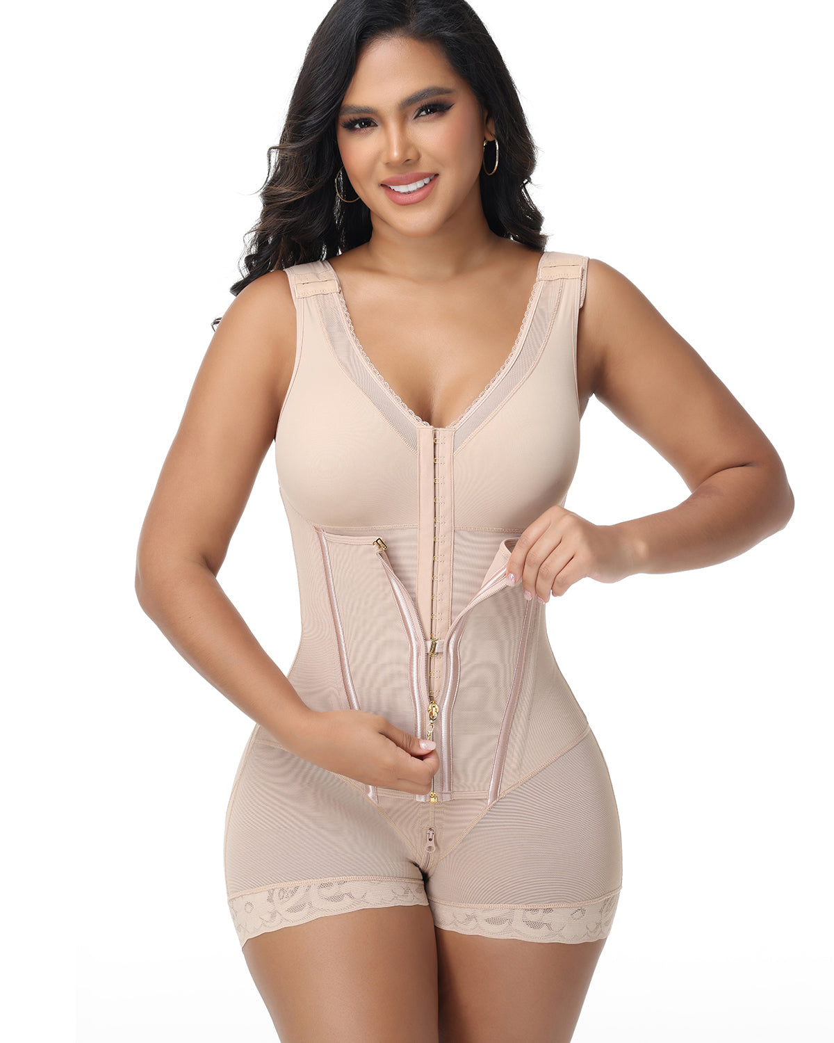 Shapshe® Fajas Colombianas Moldeador Corporal Hourglass de Doble Control