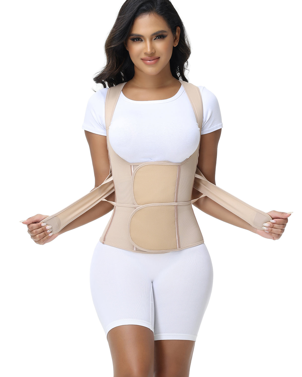 Shapshe® Fajas Colombianas Corrector de Postura Soporte Lumbar Cinturilla Moldeadora