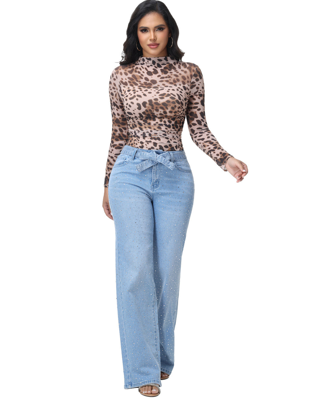 Shapshe® Body Modelador Faja Tipo Tanga Leopardo para Abdomen