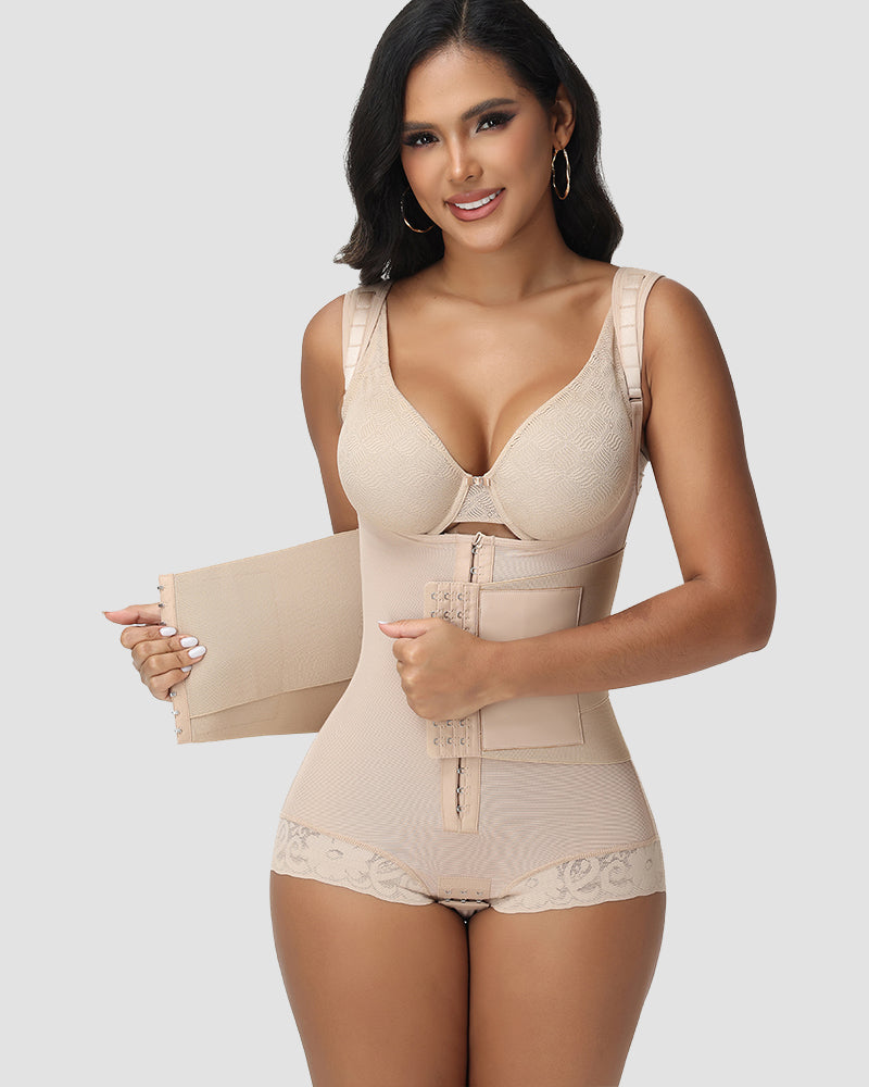 Shapshe® Faja Body de Doble Compresión con Entrenador de Cintura