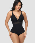 Shapshe® Body Moldeador con Panel de Encaje y Escote Profundo en V