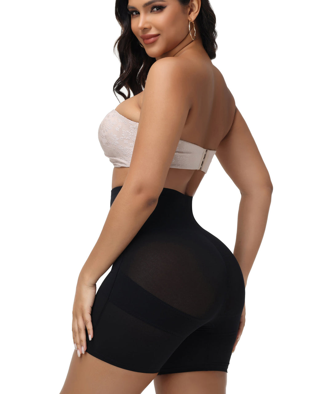 Shapshe® Shorts Moldeadores de Cintura Alta con Malla y Control Cruzado de Abdomen (Preventa)