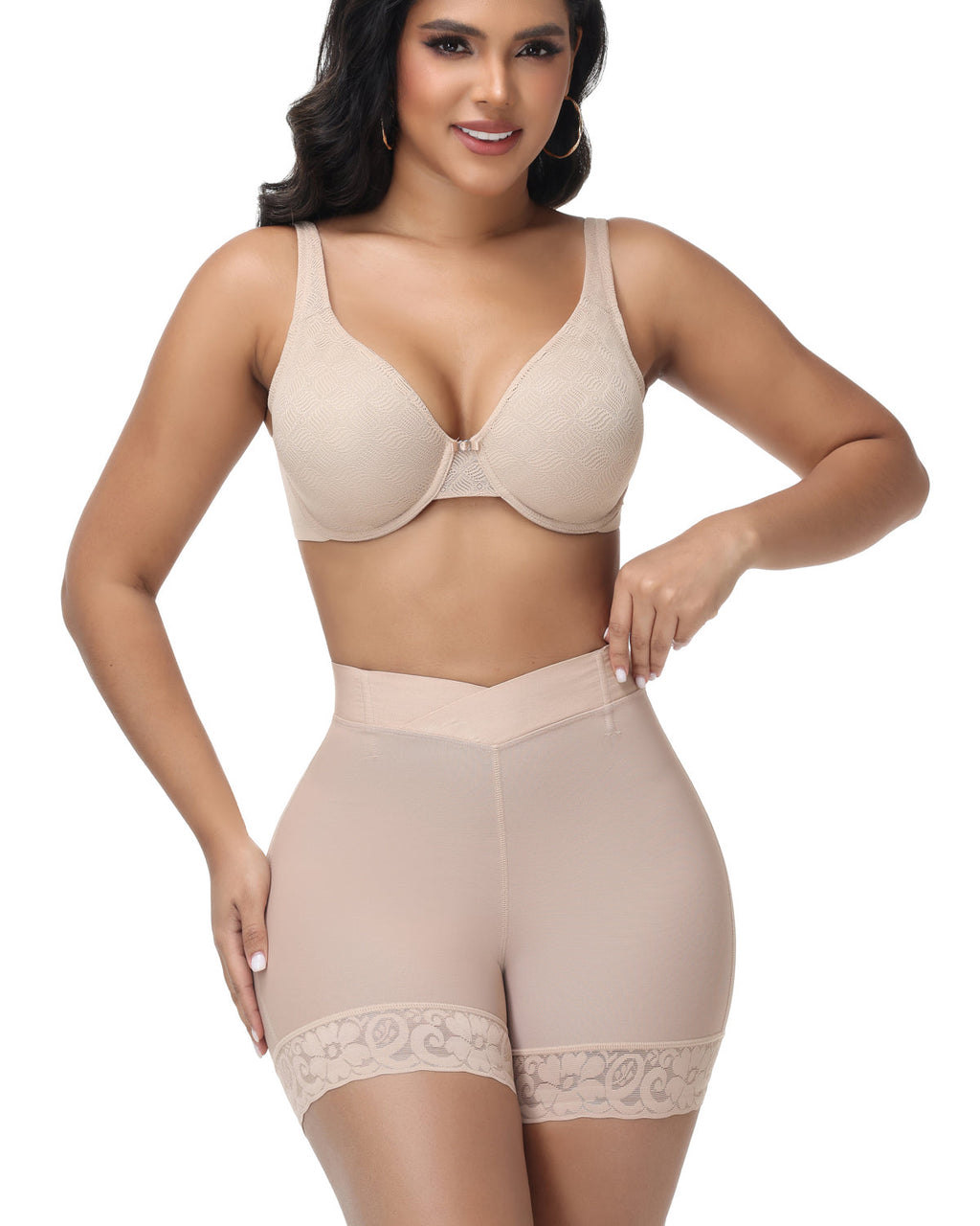 Shapshe® Short Moldeador Levanta Cadera Cruzado de Cintura Alta