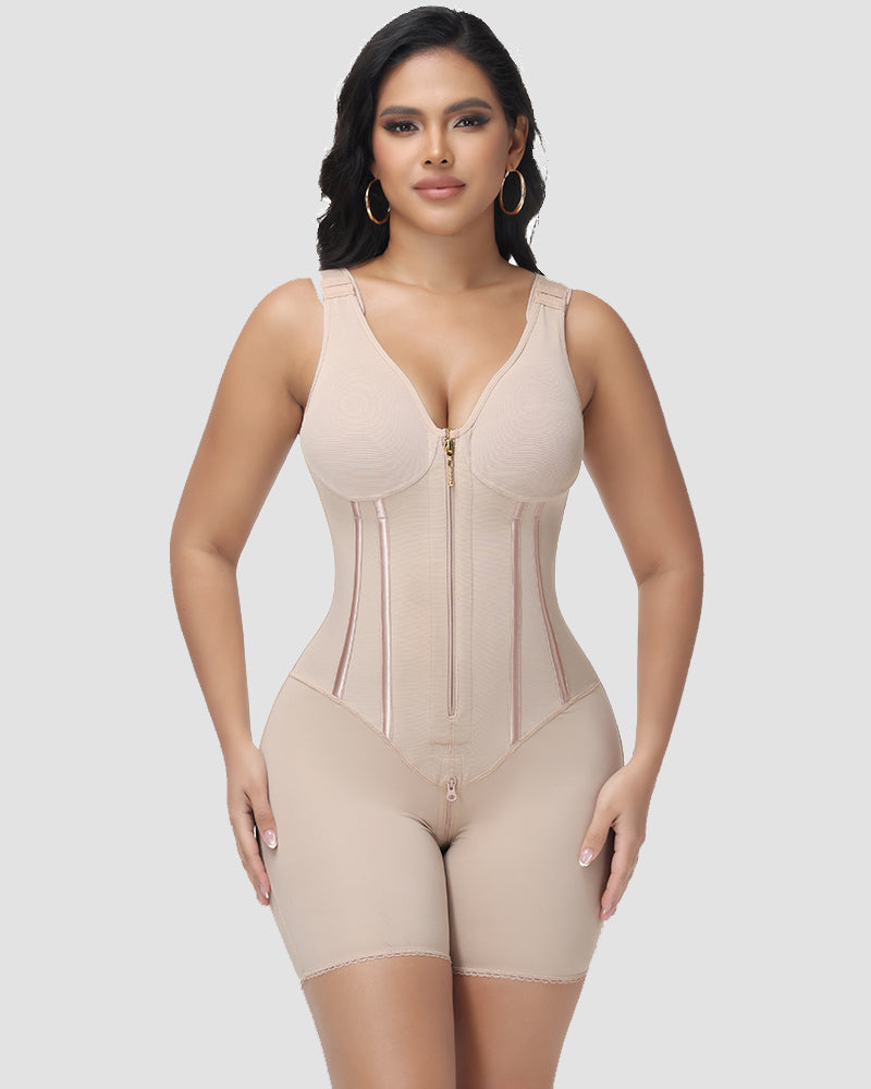 Shapshe® Faja Corporal de Alta Compresión con Sostén Incorporado