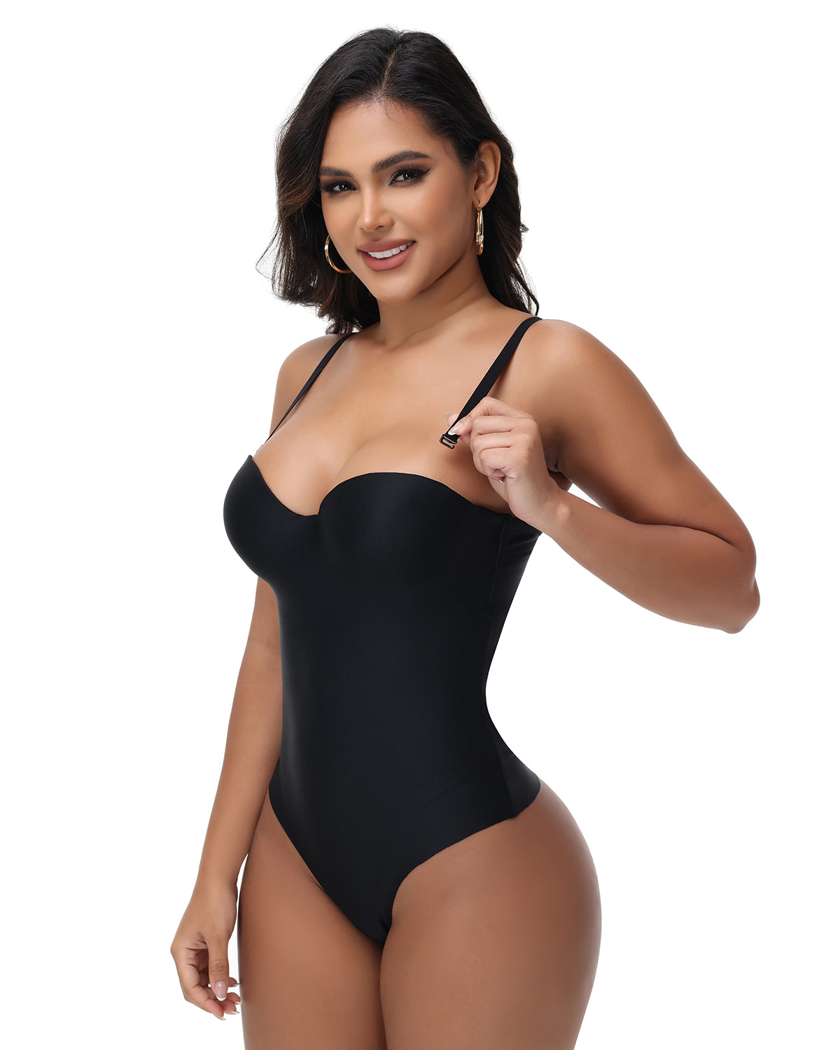 Shapshe® Body de Copa Suave en Triángulo con Control de Abdomen 2 en 1 Moldeador para Mujer
