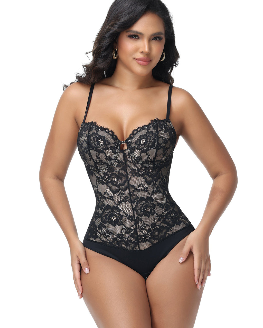 Shapshe® Body Moldeador con Encaje Floral y Sujetador Incorporado