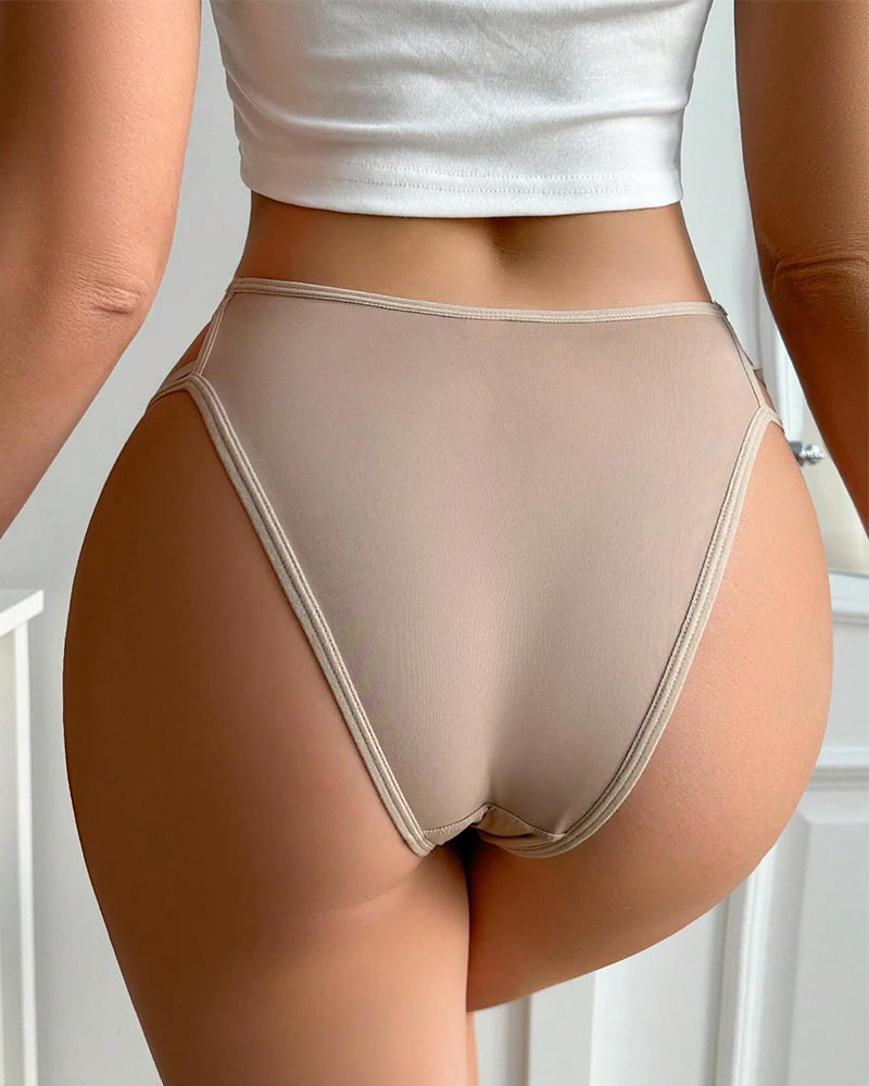 Bragas cómodas de encaje para mujer, sexys, de cintura baja con recortes