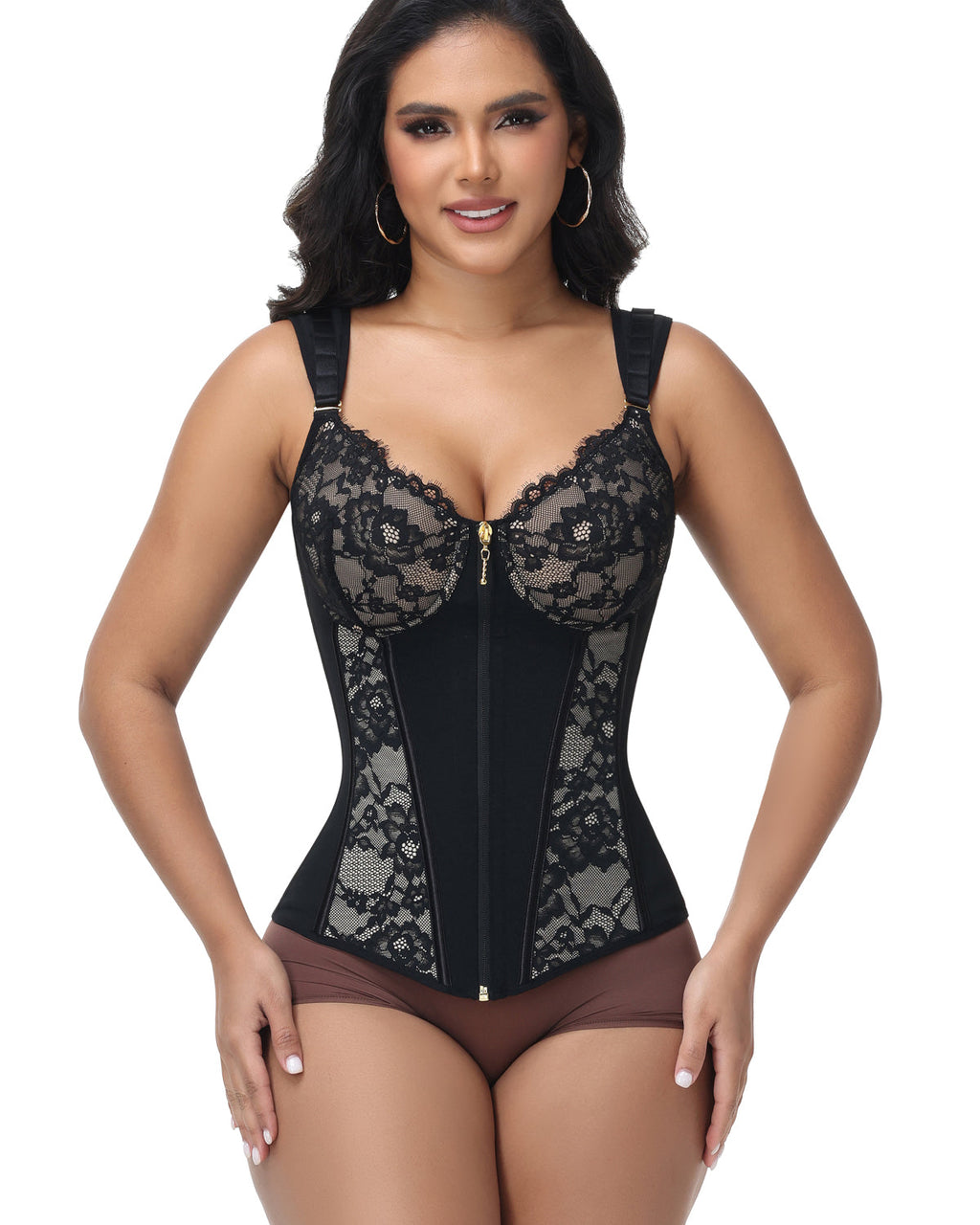 Shapshe® Fajas Colombianas Cinturilla Moldeadora de Encaje Floral para Abdomen
