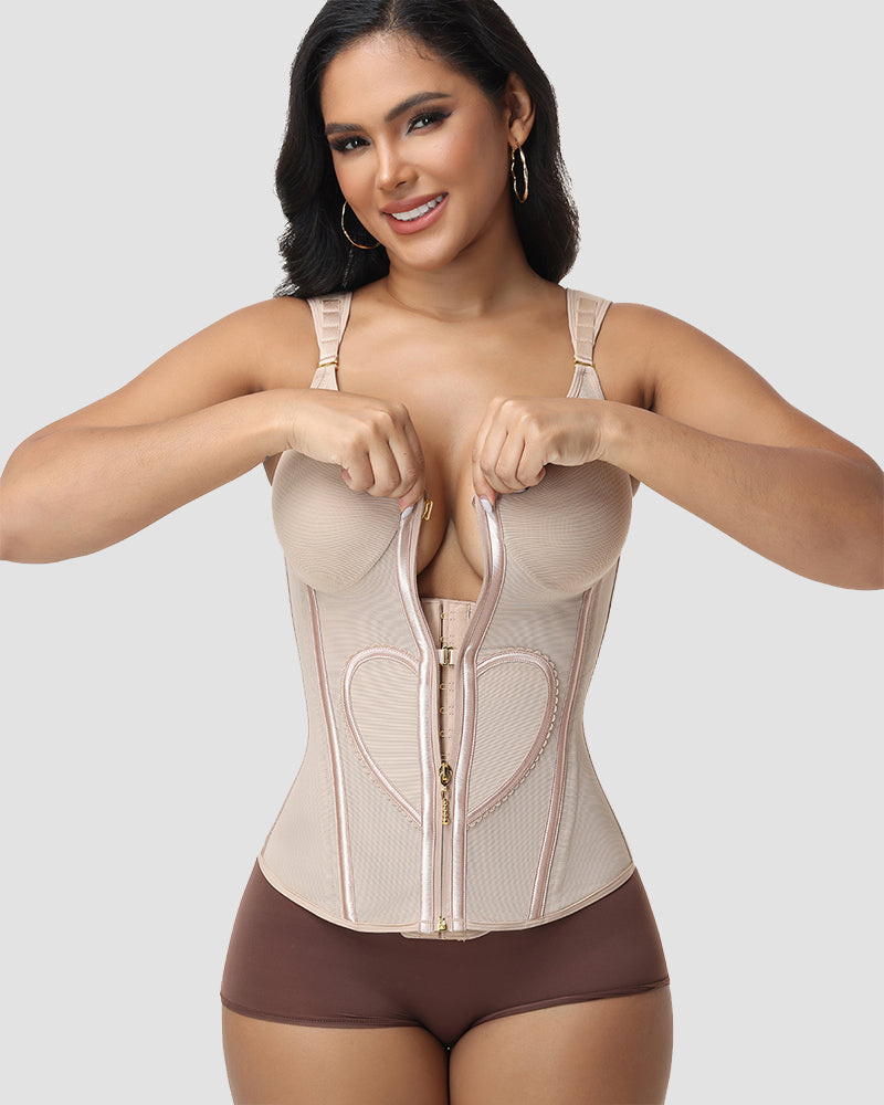 Shapshe® Fajas Colombianas Love Pattern Cinturilla Moldeadora para Abdomen