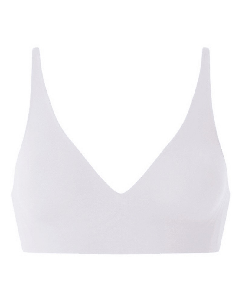 Brasier inalámbrico push up sin costuras con escote en V