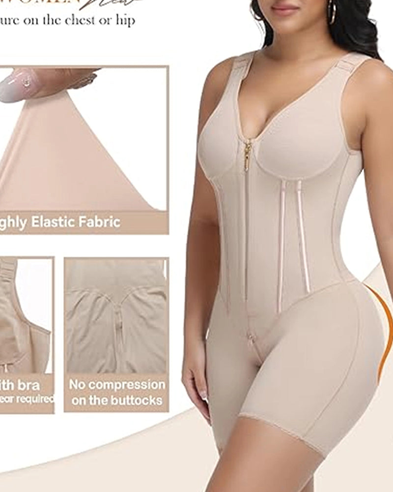 Shapshe® Faja Corporal de Alta Compresión con Sostén Incorporado