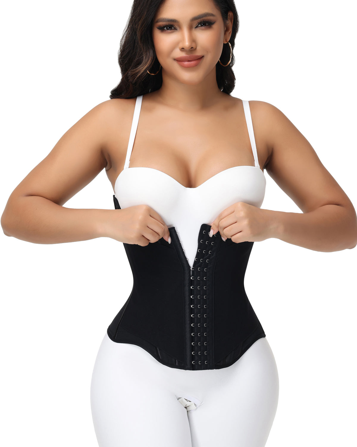Shapshe® Fajas Colombianas con Ganchos Control de Abdomen Cinturilla Moldeadora