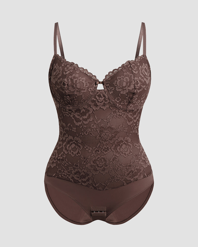 Shapshe® Body Moldeador con Encaje Floral y Sujetador Incorporado