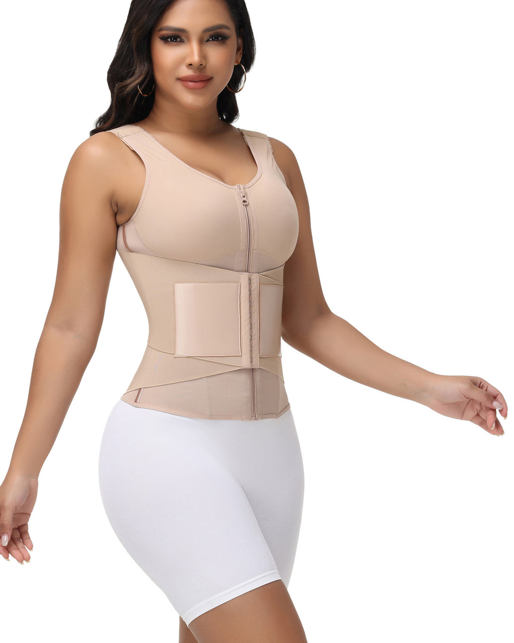 Shapshe® Zipper & Button Double Pressure Sports Waist Trainer