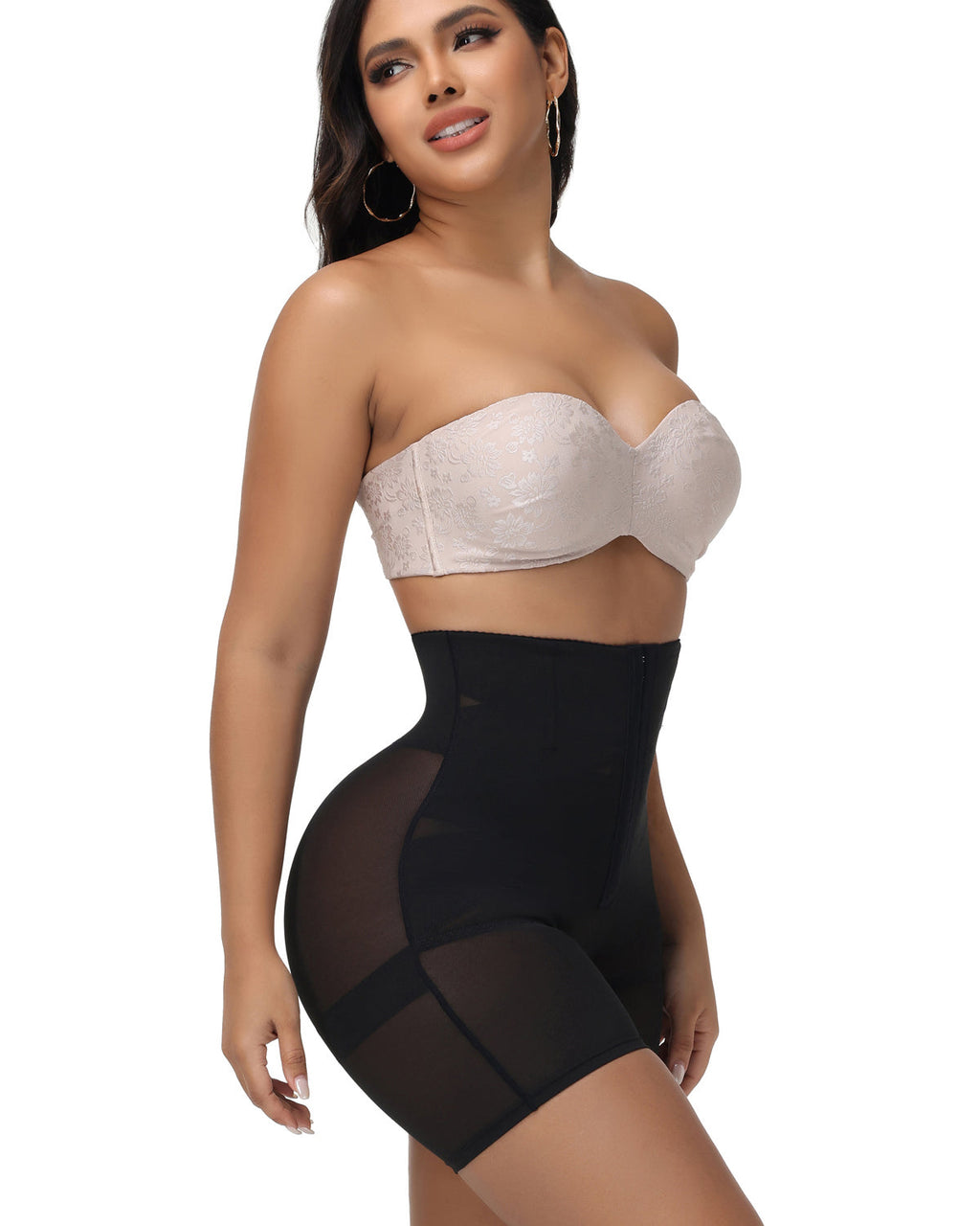 Shorts moldeadores de malla Shapshe® de cintura alta con control de abdomen (Preventa)