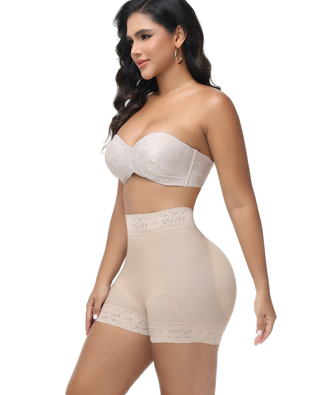 Shapshe® Shorts Moldeadores Levanta Glúteos de Cintura Alta con Encaje (Preventa)