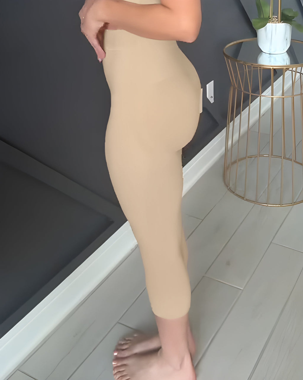 Pantalones moldeadores sin costuras de cintura alta con levantamiento de glúteos para mujer