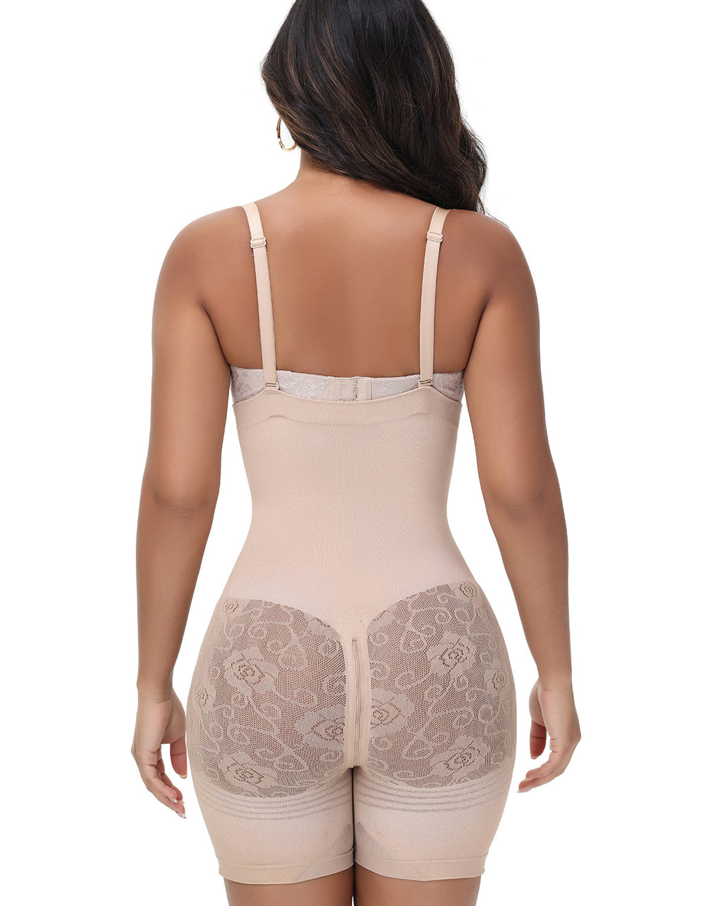 Shapshe® Shorts Moldeadores de Cintura Alta con Malla para Cadera y Cierre de Cremallera para Mujer
